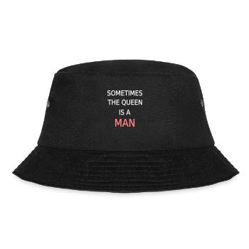 Queen Man King Funny Cool Love Kings - Bucket Hat - black - Front - Lela (165cm)