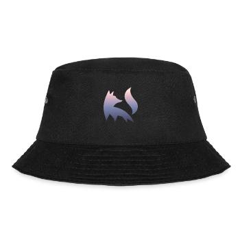 Fuchs Silhouette Wald Natur Tier Rotfuchs Waldtier - Bucket Hat - Schwarz - Vorne - Lela (165cm)