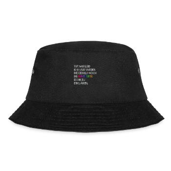 Buntstifte - Bucket Hat - Schwarz - Vorne - Lela (165cm)