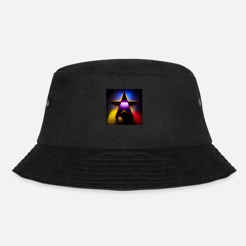 Star Abstract Photorealistic IV - Bucket Hat - black