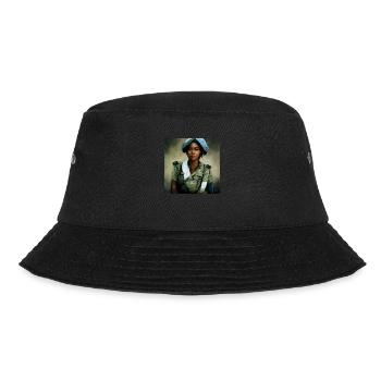 Schöne US Army Combat Medical Painting - Bucket Hat - Schwarz - Vorne - Lela (165cm)