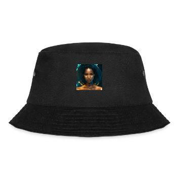 Schöne Malerei Der Schwarzen Frau - Bucket Hat - Schwarz - Vorne - Lela (165cm)