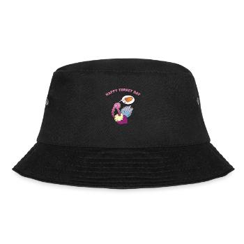 Happy Thanksgiving - Bucket Hat - Schwarz - Vorne - Lela (165cm)