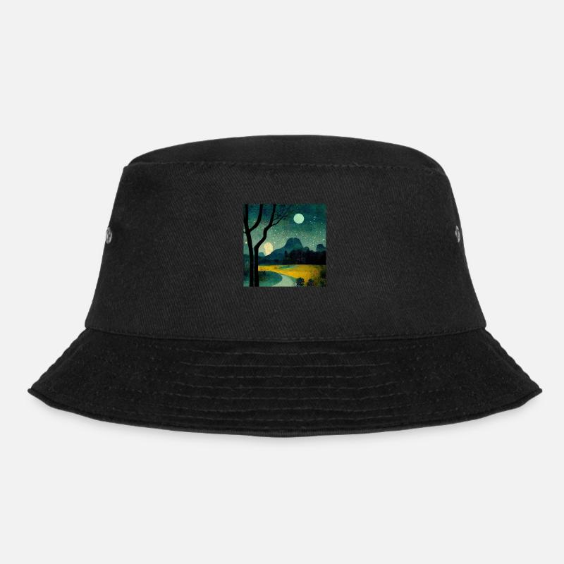 Die Nacht - Bucket Hat - Schwarz
