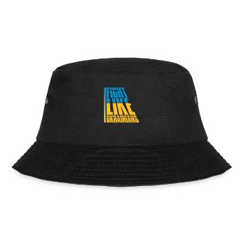 fight like ukrainians quote - Bucket Hat - black - Front - Lela (165cm)