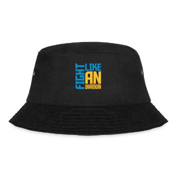 fight like ukrainians quote - Bucket Hat - black - Front - Lela (165cm)