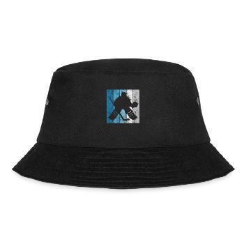 Ice Hockey Ice Hockey Retro Skates Puck Ice - Bucket Hat - black - Front - Lela (165cm)
