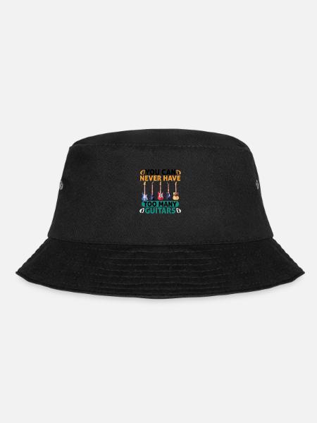 You Can Never Have Too Many Guitars - Bucket Hat - black