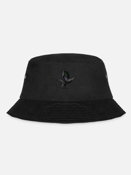 Moon Flower - Bucket Hat - black