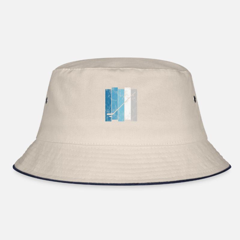 Eishockey im retro oder vintage Style für Kinder Bucket Hat