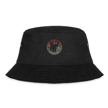 Elefanten Elefant für Kinder - Bucket Hat - Schwarz - Vorne - Lela (165cm)