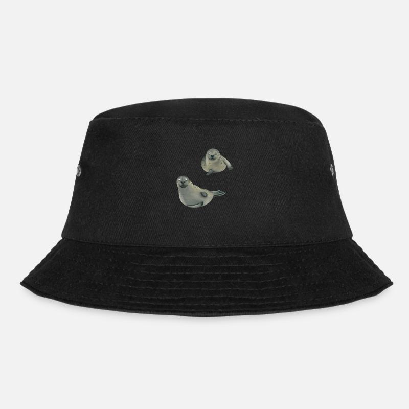 Seehunde - Bucket Hat - Schwarz