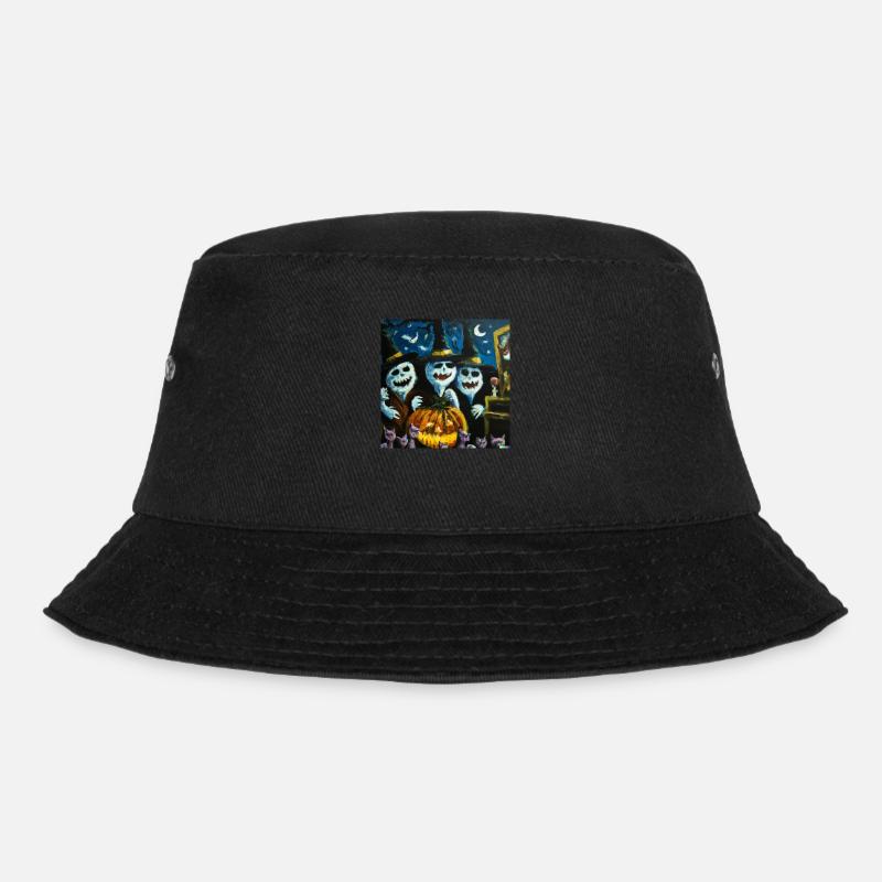 Der Kürbisball - Bucket Hat - Schwarz