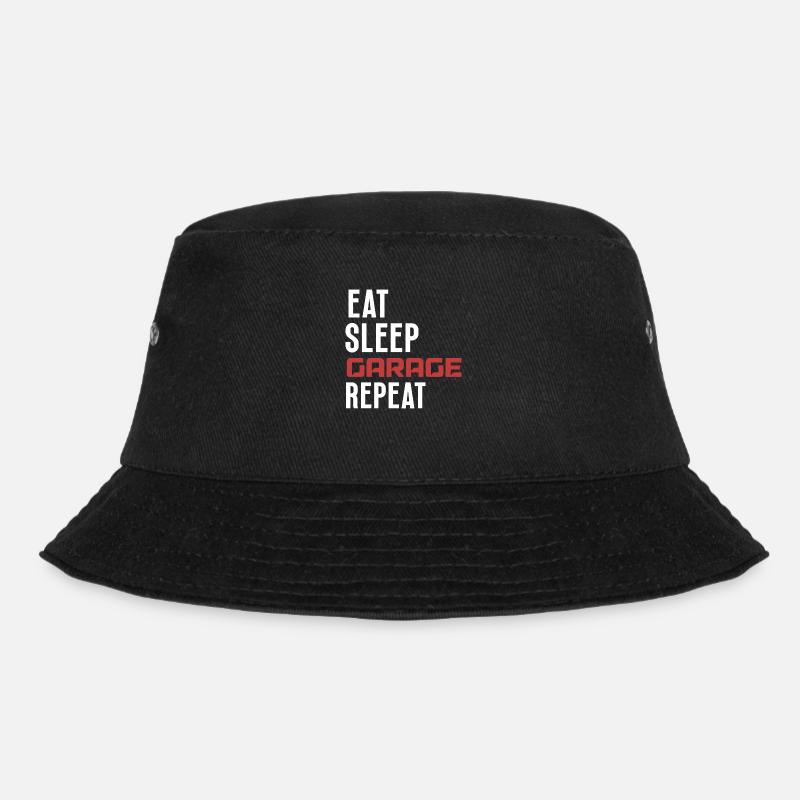 Eat sleep garage repeat original gift car mechanic - Bob - noir