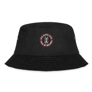 Malinois Belgischer Schäferhund Mechelaar Hund - Bucket Hat - Schwarz - Vorne - Lela (165cm)