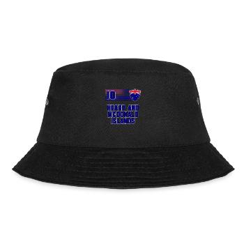 Heard and McDonald Islands Football Team - Bucket Hat - black - Front - Lela (165cm)