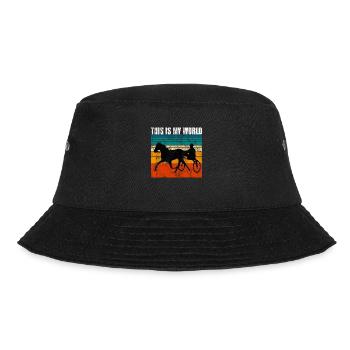 This is my World Trotting Races Retro - Bucket Hat - black - Front - Lela (165cm)