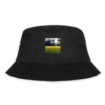 Sunny meadow with fluffy clouds - Bucket Hat - black - Front - Lela (165cm)