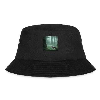 White wolf in the forest - Bucket Hat - black - Front - Lela (165cm)