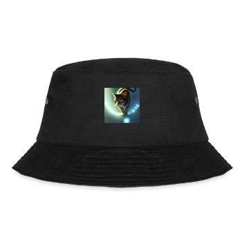 The Universe Cat - Bucket Hat - black - Front - Lela (165cm)
