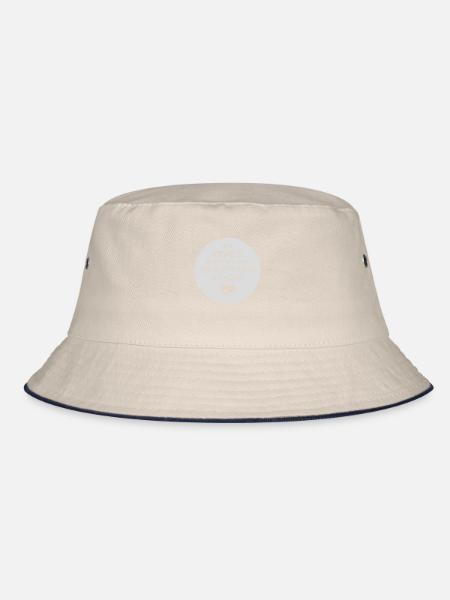 you can be kind - Bucket Hat - ecru/navy - Front