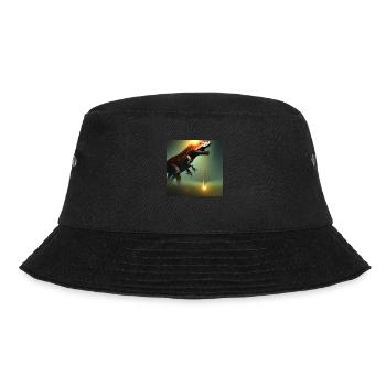 Dinosaur Fossil Dino Trex Nature - Bucket Hat - black - Front - Lela (165cm)