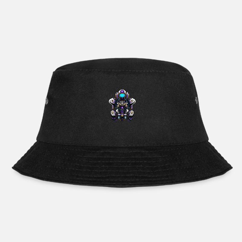 Robot Alpha - Bucket Hat - black