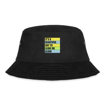 leave me alone day - Bucket Hat - Schwarz - Vorne - Lela (165cm)