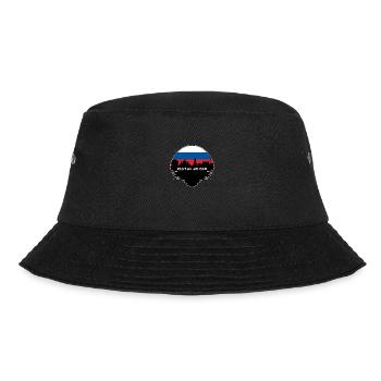 Rostov On Don Russia Flag Skyline Silhouette Trave - Bucket Hat - black - Front - Lela (165cm)