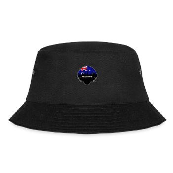 Melbourne Australien Flagge Skyline Silhouette Reisen - Bucket Hat - Schwarz - Vorne - Lela (165cm)