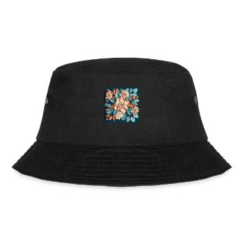 Floral Design 24 - Bucket Hat - Schwarz - Vorne - Lela (165cm)