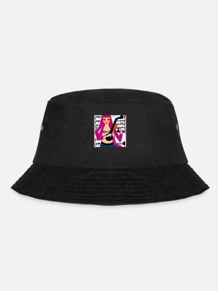 Musik Mädchen - Bucket Hat - Schwarz