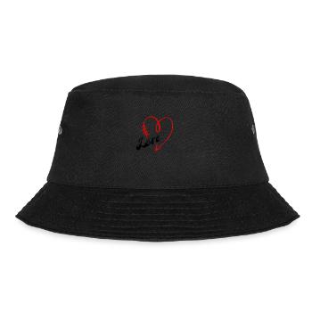 Love Heart - Bucket Hat - black - Front - Lela (165cm)