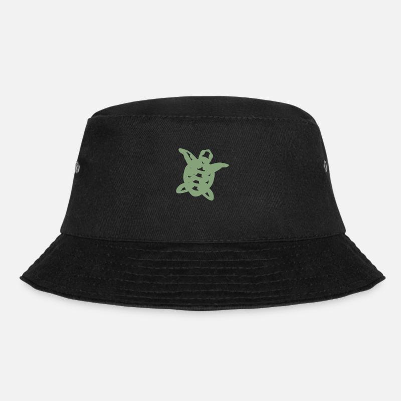 Schildkröte - Bucket Hat - Schwarz