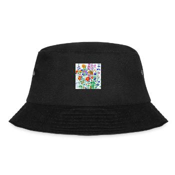 The Flowers you remember - Bucket Hat - Schwarz - Vorne - Lela (165cm)