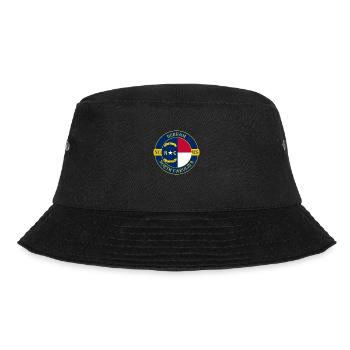 Durham North Carolina Flagge USA Souvenir Abzeichen - Bucket Hat - Schwarz - Vorne - Lela (165cm)