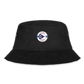 Toledo Ohio Flagge USA Reise Souvenir Abzeichen - Bucket Hat - Schwarz - Vorne - Lela (165cm)