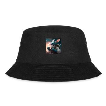 Hase Kämpfer - Bucket Hat - Schwarz - Vorne - Lela (165cm)
