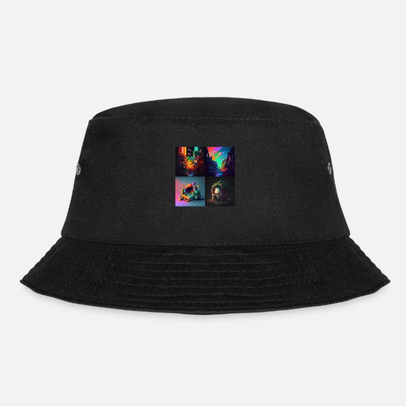 555 - Bucket Hat - Schwarz