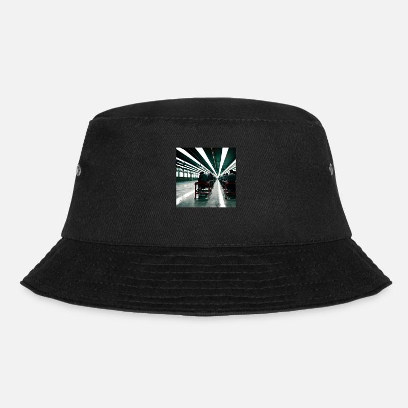 Flughafenhalle - Bucket Hat - Schwarz