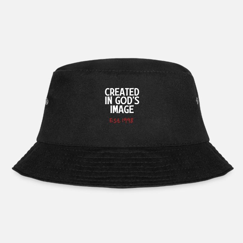 Created in God's Image Est 1998 - Bucket Hat - black