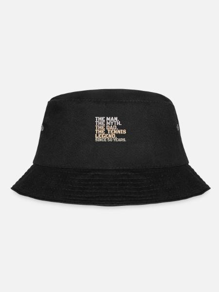 Tennis Legende Geburtstag 50 Jahre Vatertag - Bucket Hat - Schwarz