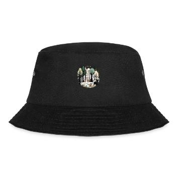 Waldtiere - Bucket Hat - Schwarz - Vorne - Lela (165cm)