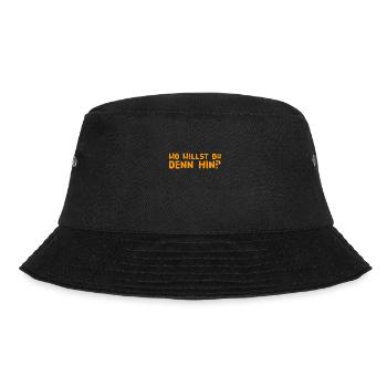 was ist dein Ziel - Bucket Hat - Schwarz - Vorne - Lela (165cm)
