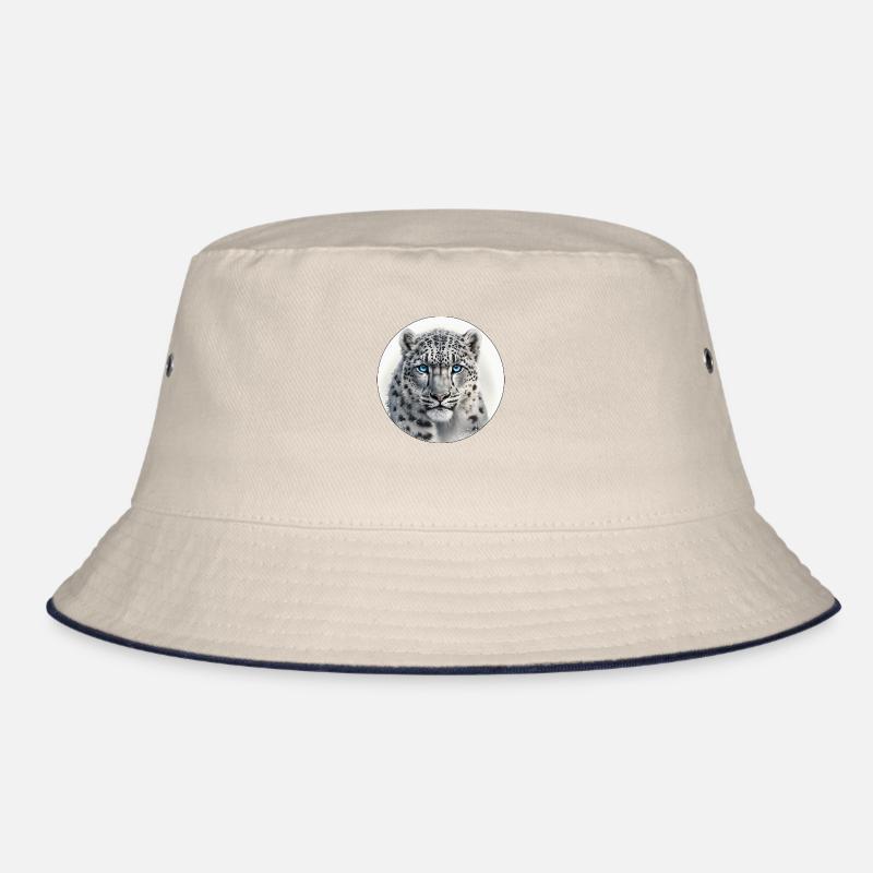 Der Schneeleopard ist ein majestätischer Jäger Bucket Hat