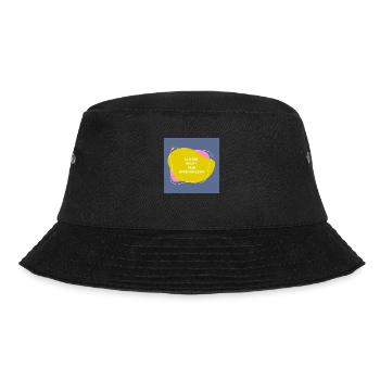 Ich bin nicht dein Streichelzoo auf Farbklecksen - Bucket Hat - Schwarz - Vorne - Lela (165cm)