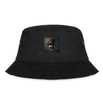 Vintage Black Skull - Bucket Hat - black - Front - Lela (165cm)
