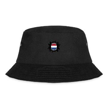 Eindhoven Skyline Netherlands Flag Travel Souvenir - Bucket Hat - black - Front - Lela (165cm)