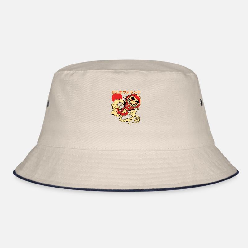 Fliegende Daruma-Puppe Bucket Hat