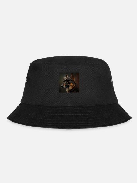 Schaferhund Steampunk - Bucket Hat - Schwarz